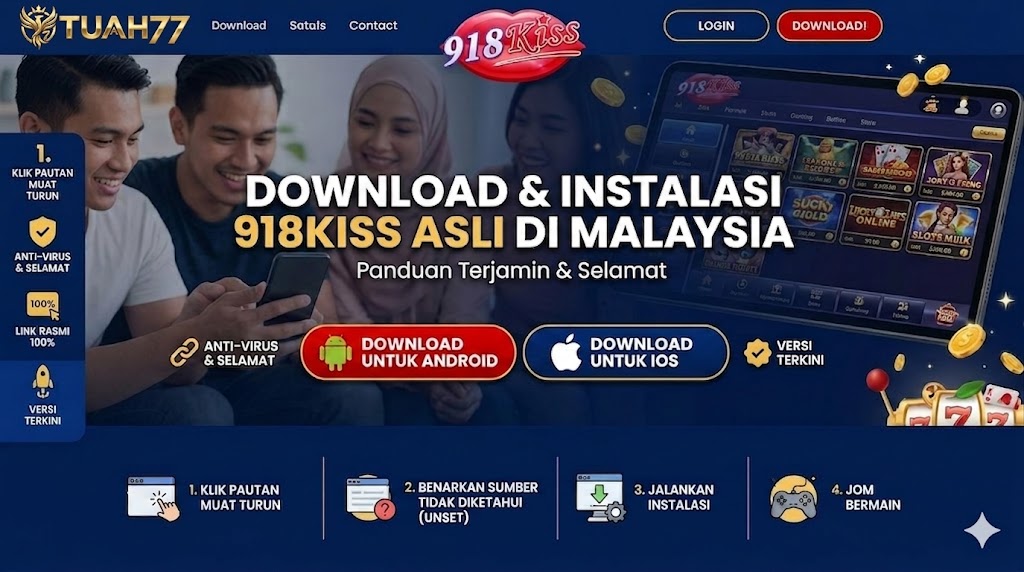 Link Download 918Kiss Asli: Cara Muat Turun & Install