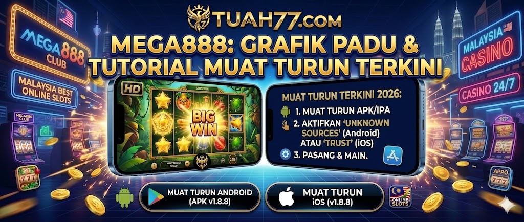 Mega888: Grafik Padu & Tutorial Muat Turun Terkini