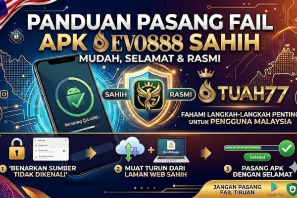 Panduan Pasang Fail APK Evo888 Sahih