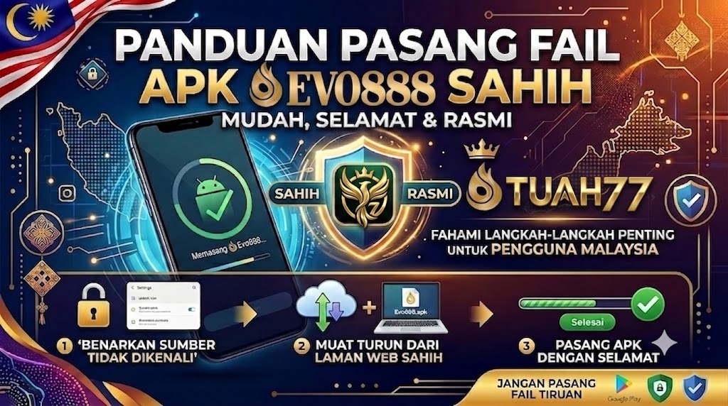 Panduan Pasang Fail APK Evo888 Sahih